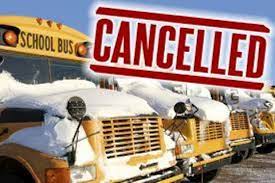 Buses Canceled - Thursday January 25